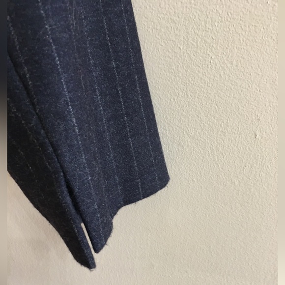 Classic Pinstripe crop wool jacket by Linda Allard for Ellen Tracy 14 Petite EUC - Picture 5 of 8